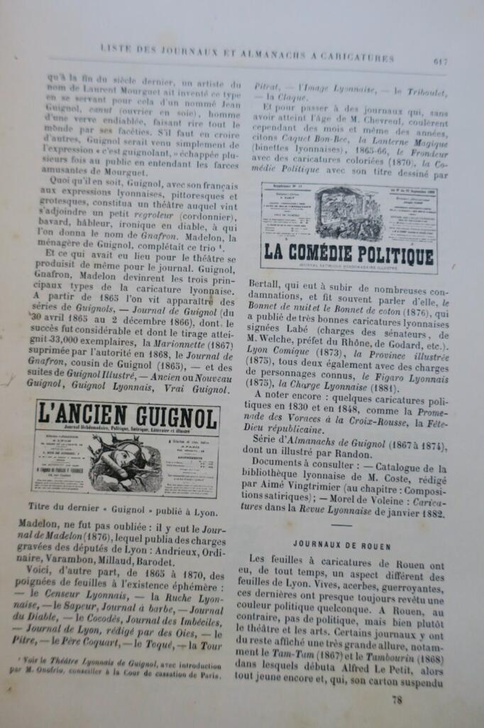 GRAND-CARTERET Les moeurs et la caricature en France 1888