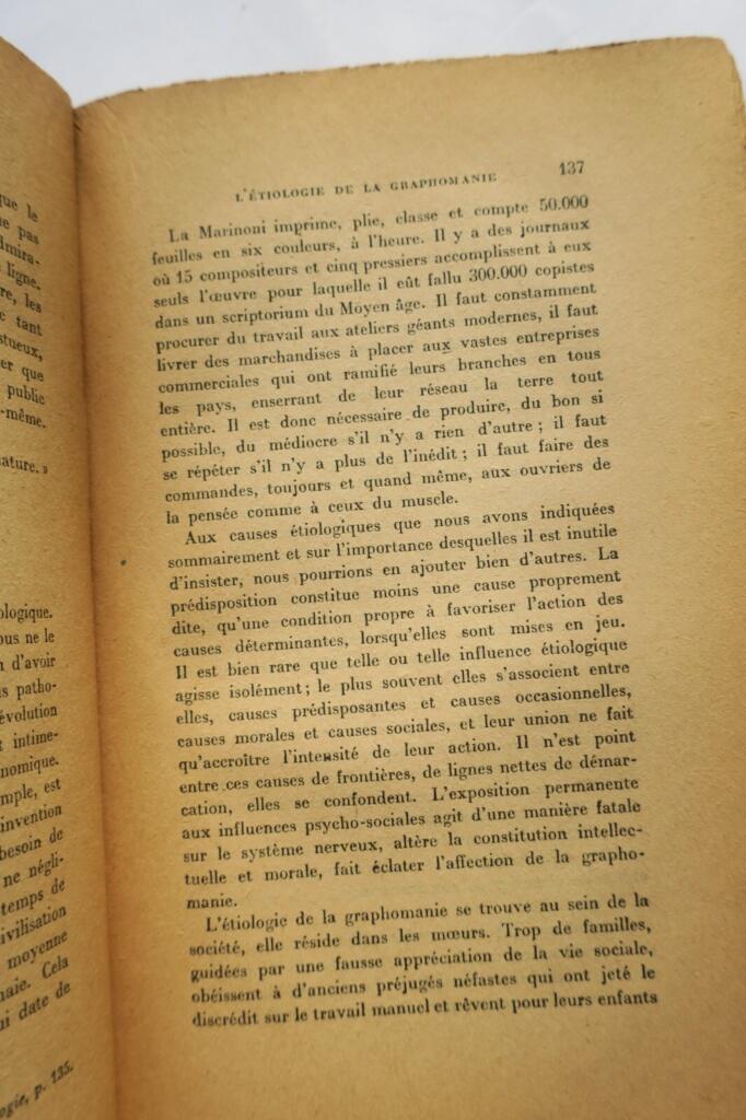 graphomanie essai de psychologie morbide 1912