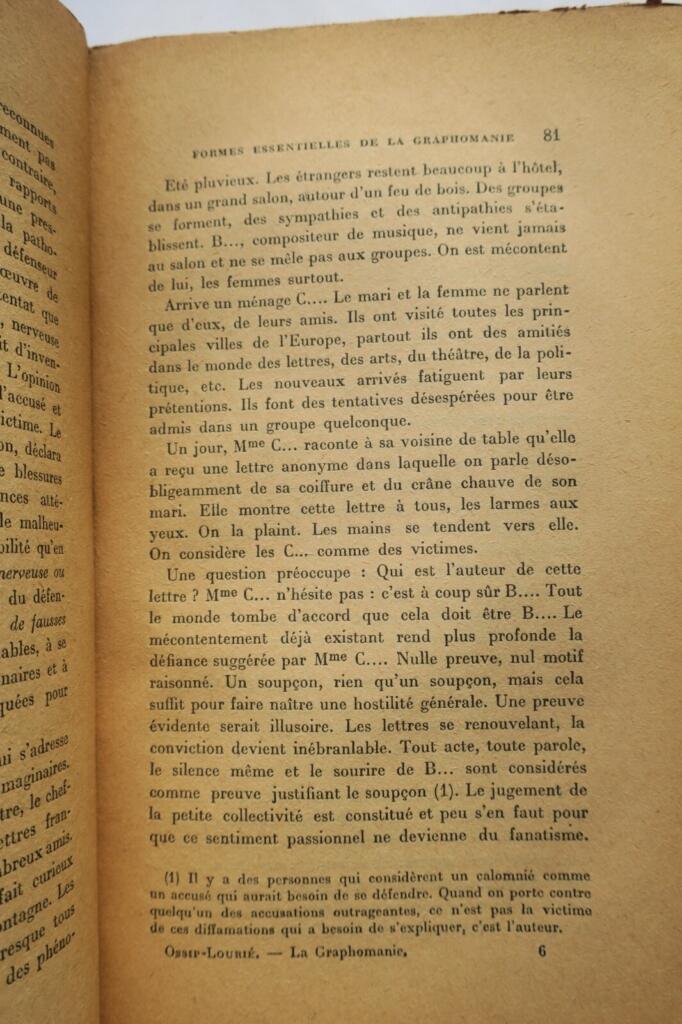 graphomanie essai de psychologie morbide 1912