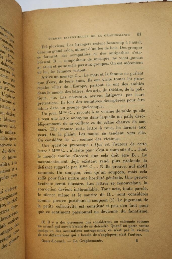 graphomanie essai de psychologie morbide 1912