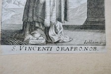 17世纪虔诚版画<span class="lla-card-orig-wrap"><span class="lla-card-orig">❦ Gravure pieuse 17 ème 90 x 140 mm.</span></span> - La Librairie Antique