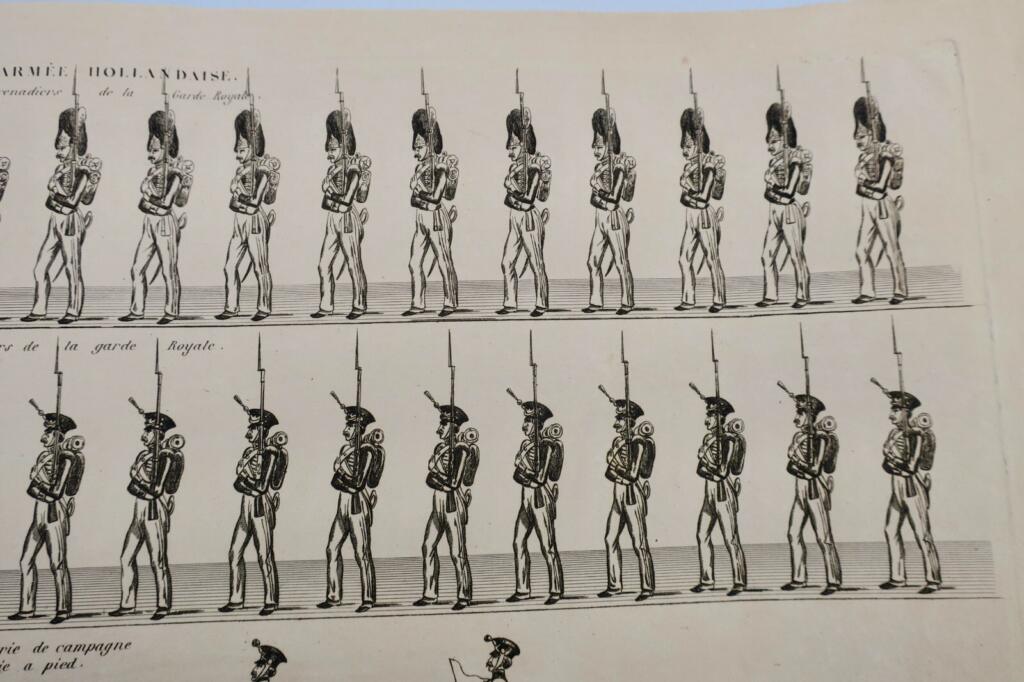 荷兰军队钢版画