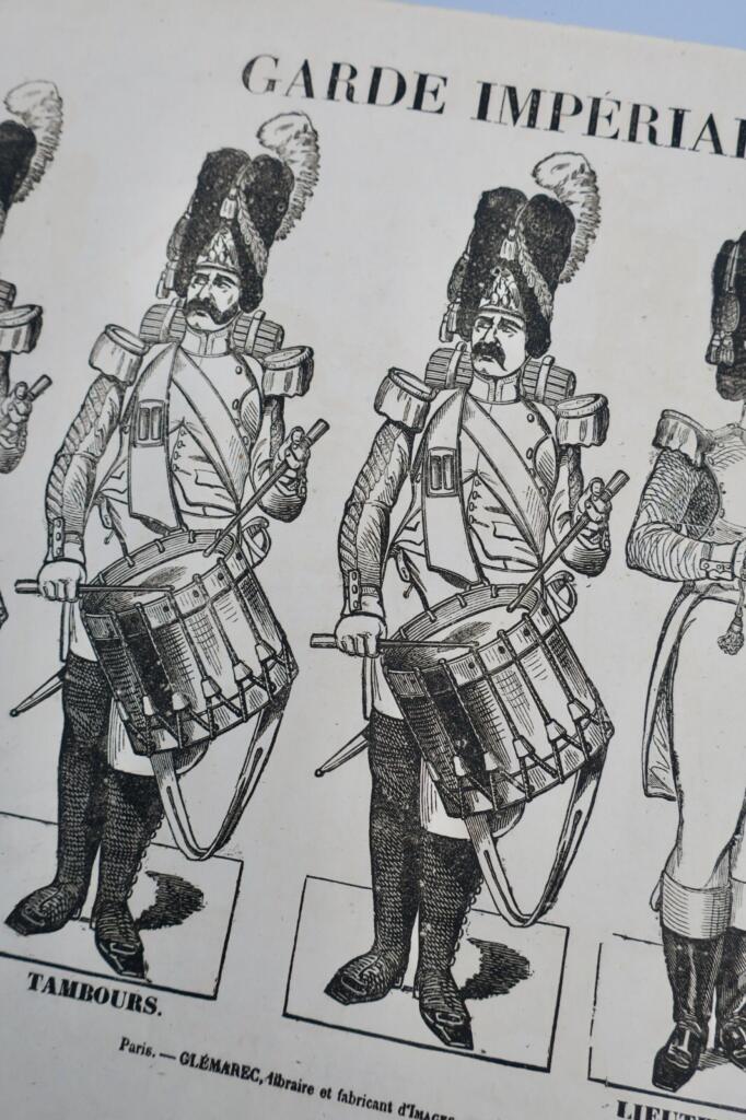 Stichgraphik der Imperialen Garde