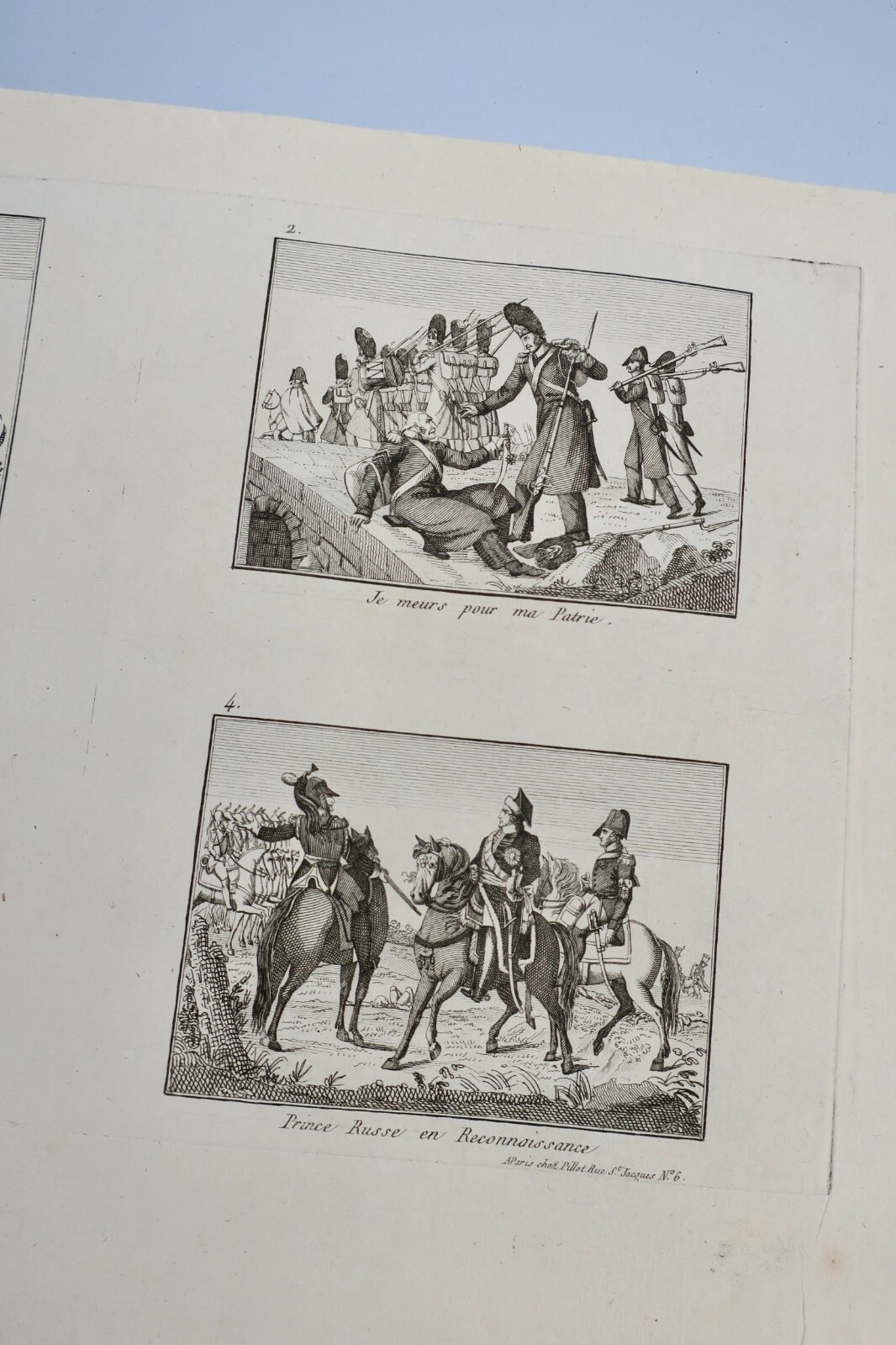 皇帝親衛隊の銅版画<span class="lla-card-orig-wrap"><span class="lla-card-orig">❦ Gravure sur acier GARDE IMPERIALE 44 x 26 cm</span></span> - La Librairie Antique