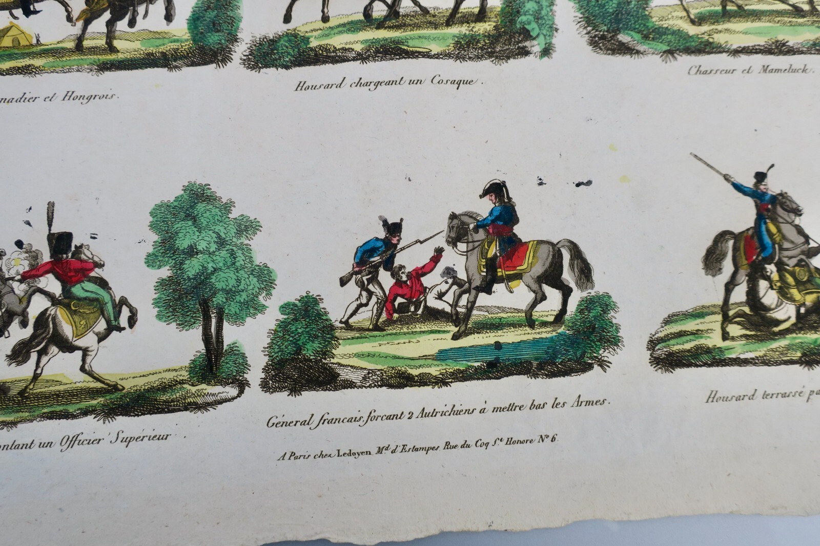 Steel engraving heightened in colours 42.5 x 26 cm
