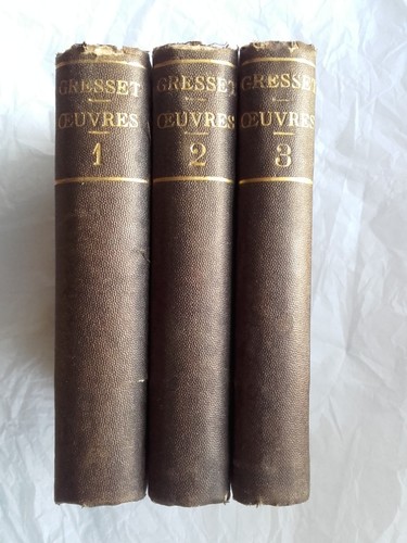 GRESSET OEUVRES DE GRESSET 1826 - La Librairie Antique