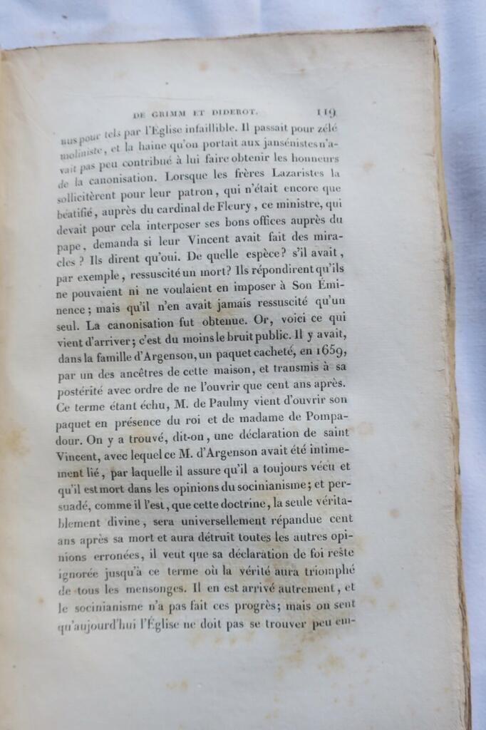 Unpublished letters between Grimm and Diderot
