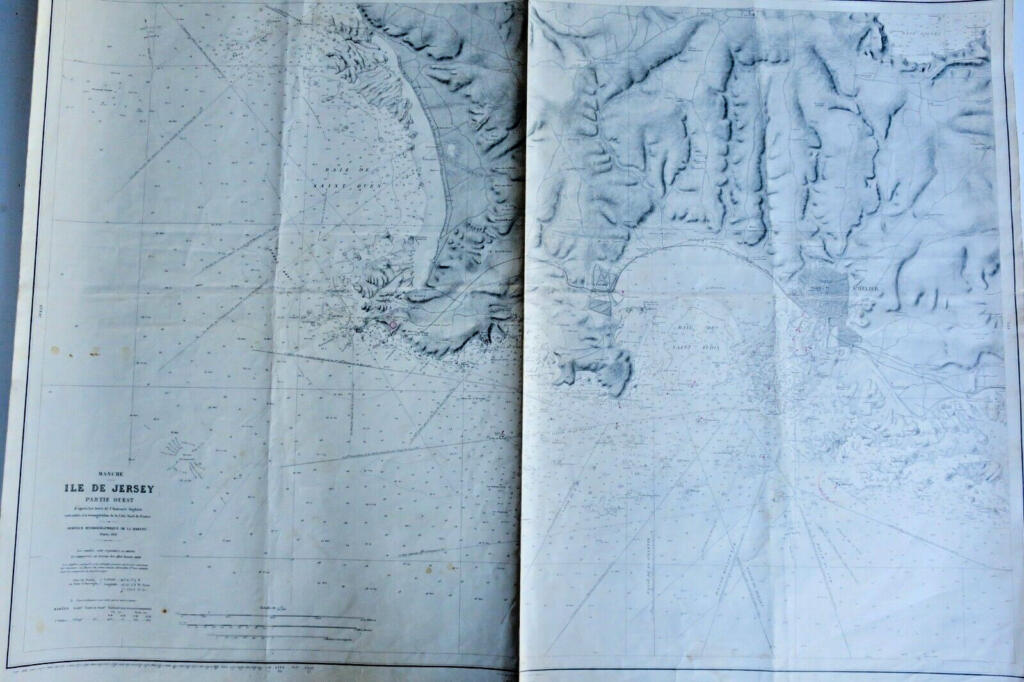 ガーンジーとジャージーの海図4枚