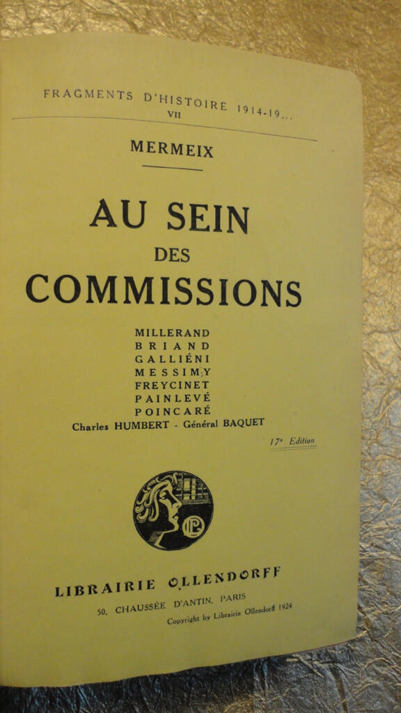 Band über französische Kommissionen
