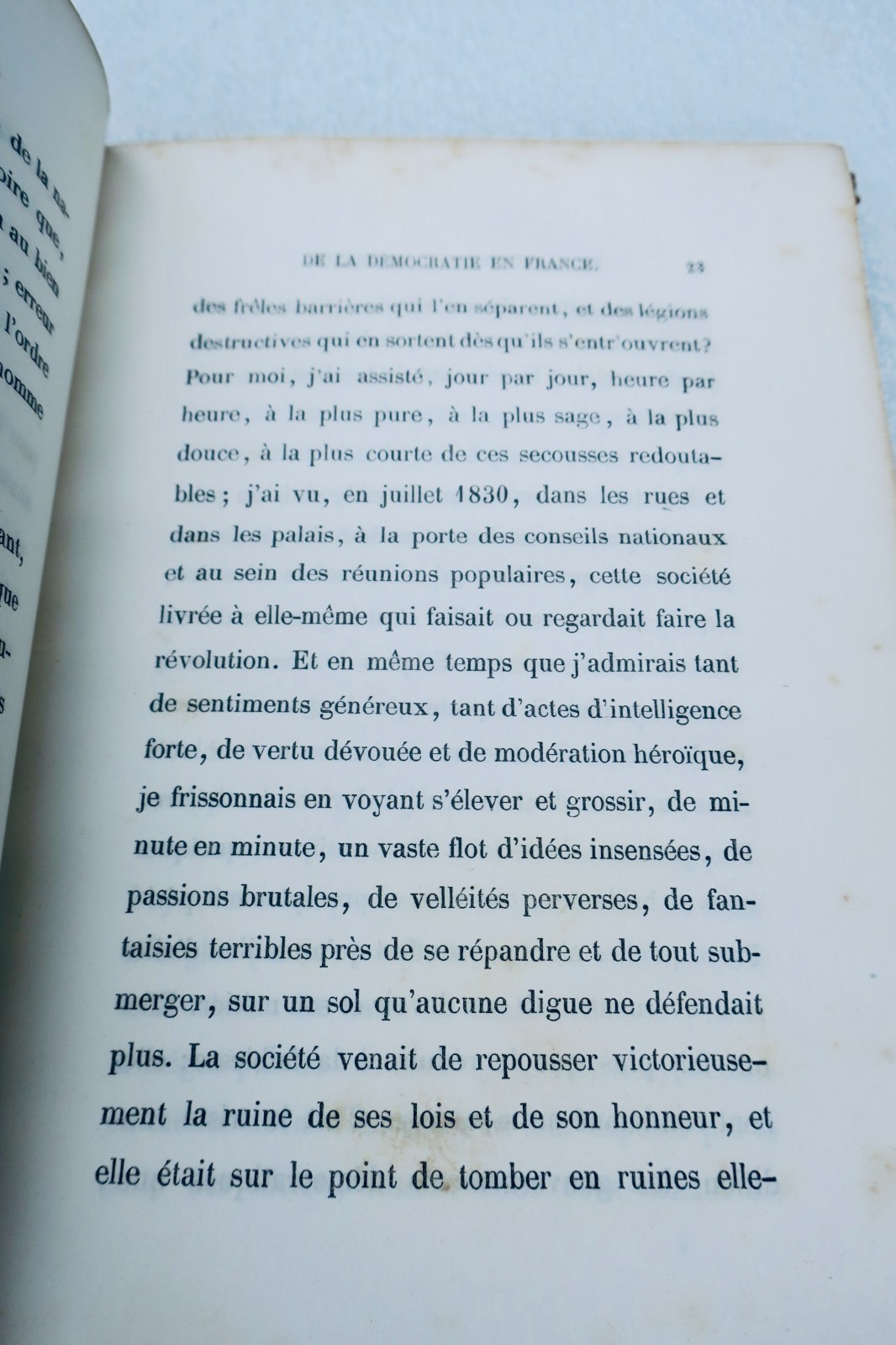 GUIZOT DE LA DEMOCRATIE EN FRANCE (JANVIER 1849) - La Librairie Antique