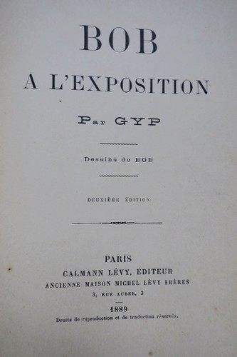 BOB的珍稀插图作品<span class="lla-card-orig-wrap"><span class="lla-card-orig">❦ Gyp BOB à l’Exposition</span></span> - La Librairie Antique