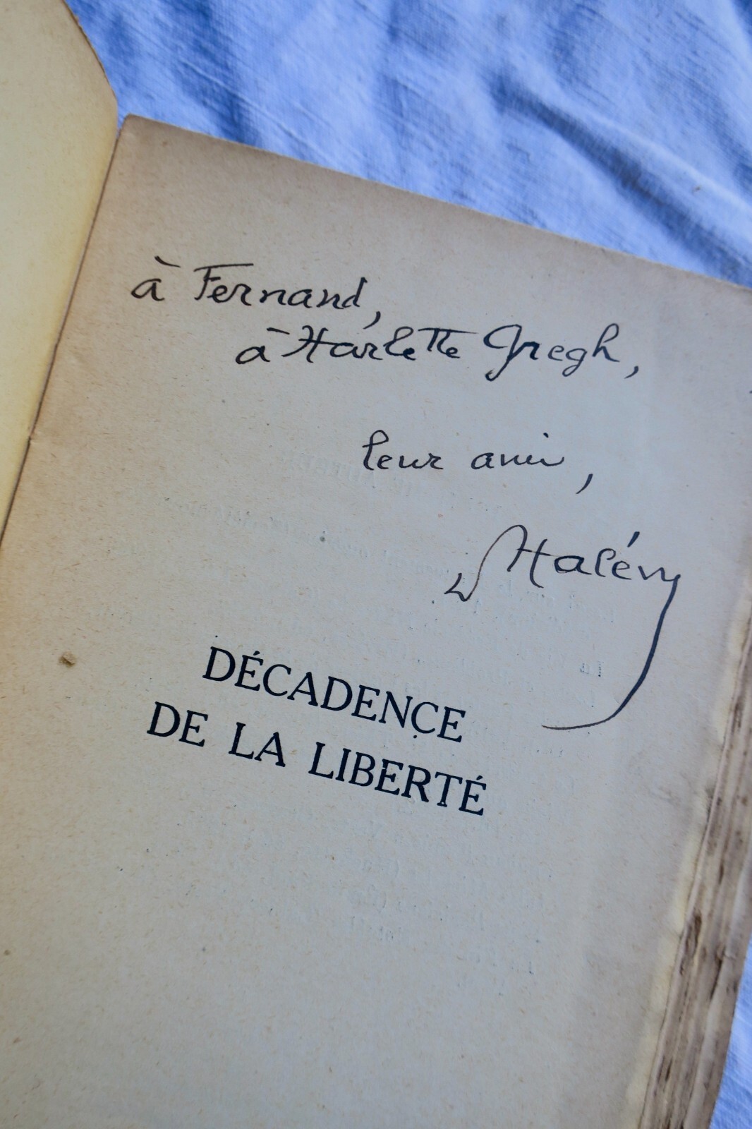 HALEVY Daniel Décadence de la liberté dédicacé – Image 5