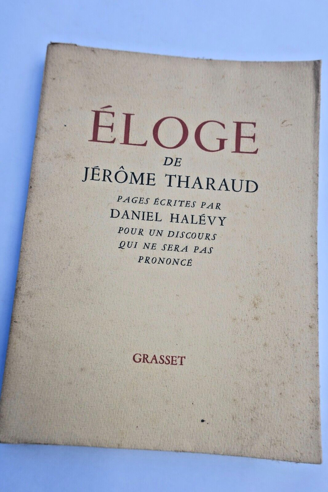 Eulogy of Jérôme Tharaud with dedication – Image 3