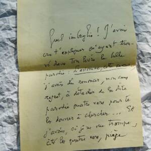 Halevy Lettre autographe