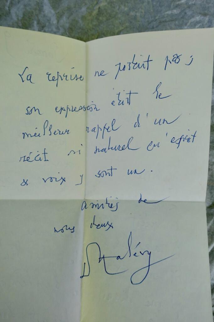 Halevy Lettre autographe au poète Fernand Gregh