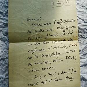 Halevy Autograph Letter