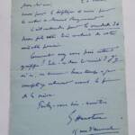 Hanotaux lettre autographe manuscrite