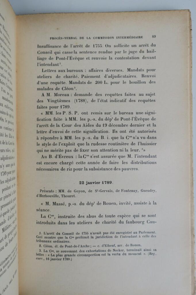 haute-Normandie Procès-verbal de la Commission intermédiaire de l&rsquo;Assemblée 1787