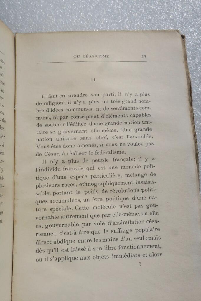 Federalism or Caesarism: Political Choice 1885