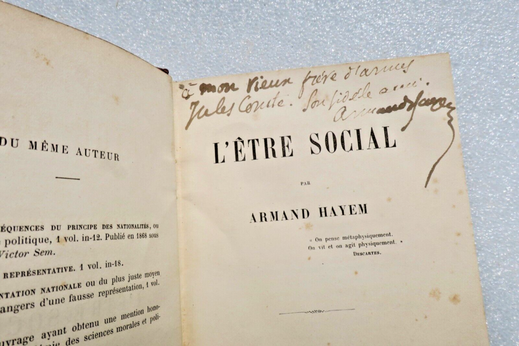 Social Being - First Edition with Author's Inscription