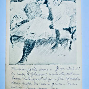 Helleu scène de lecture 1903