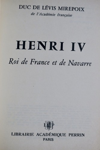 Portrait of a French Monarch<span class="lla-card-orig-wrap"><span class="lla-card-orig">❦ Henri IV Roi de France et de Navarre</span></span> - La Librairie Antique