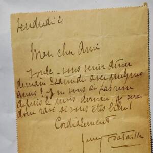 Henry Bataille Bella Lettera Autografa Firmata