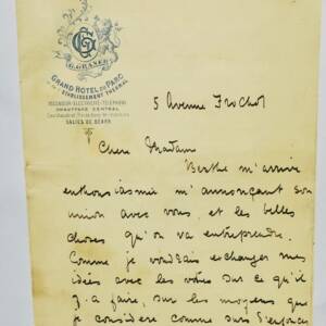Henry Bataille belle & longue lettre autographe signée