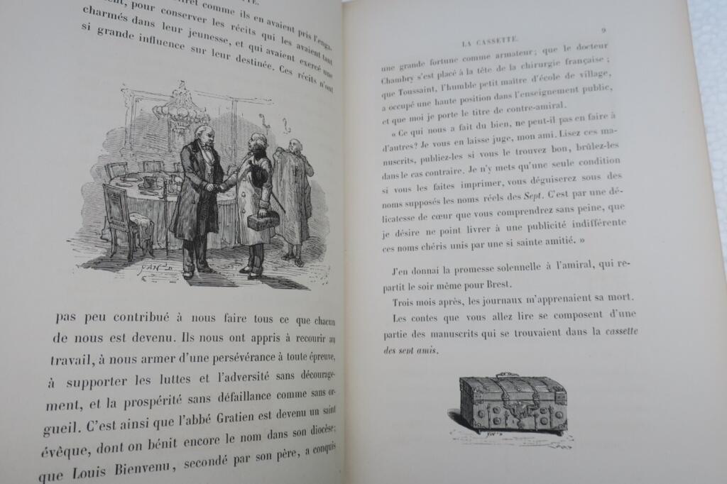 Henry Berthoud La cassette des sept amis – Contes Yan Dargent 1869