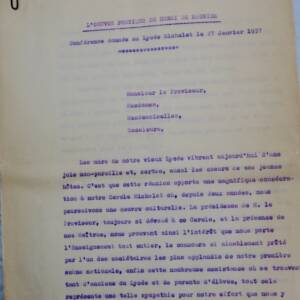Henry de Régnier conférence tapuscrite de Maurice Druon Lycée Michelet