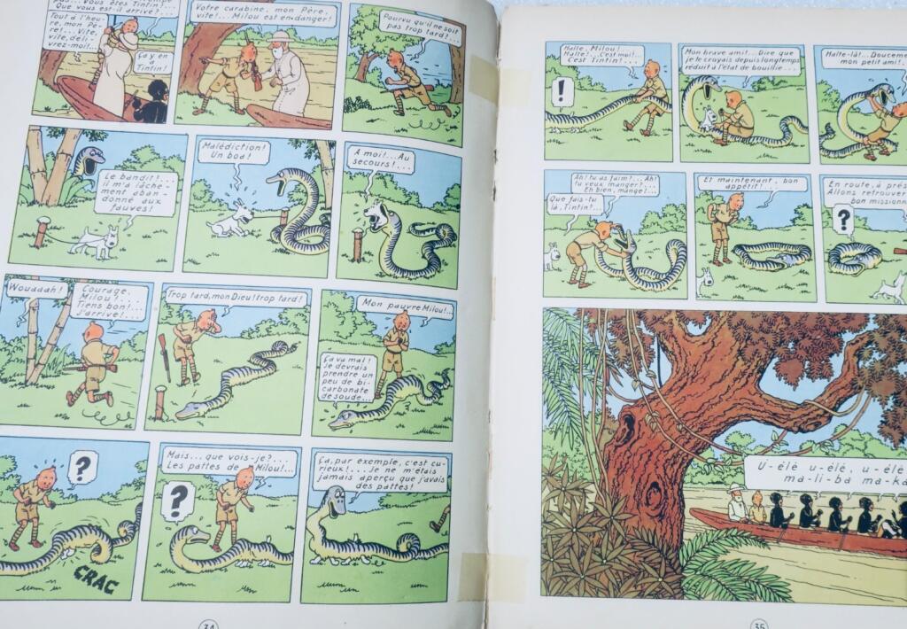 Hergé Les Aventures de Tintin: Tintin au Congo