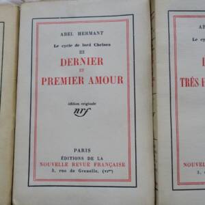 HERMANT Abel Le cycle de Lord Chelsea NRF EO