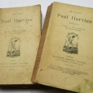 HERVIEU PAUL OEUVRES DE PAUL HERVIEU, THEATRE + dédicace
