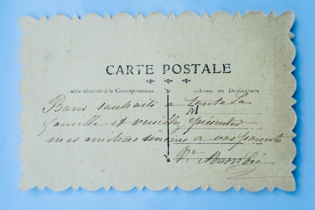 heureuse année BELLE EPOQUE bords festonnés