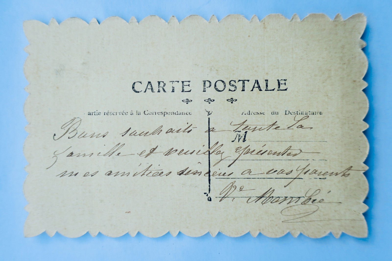 heureuse année BELLE EPOQUE bords festonnés - La Librairie Antique