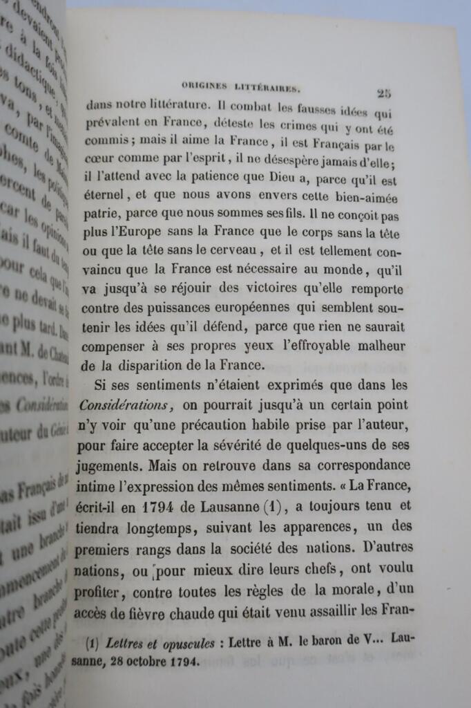 復古王政期のフランス文学の概説