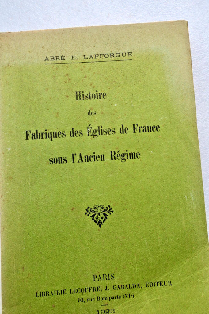 Geschichte der Kirchenfabriken in Frankreich
