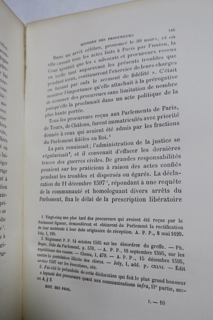 Histoire des Procureurs et des Avoués 1483-1816
