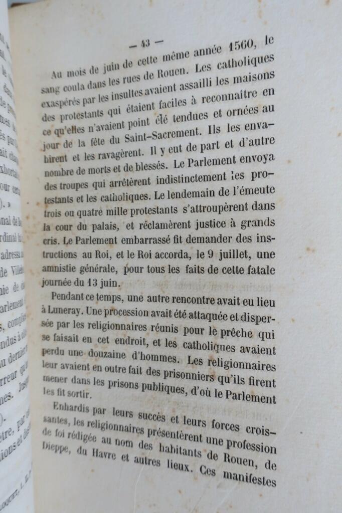 Histoire du protestantisme en Normandie depuis son origine..1869