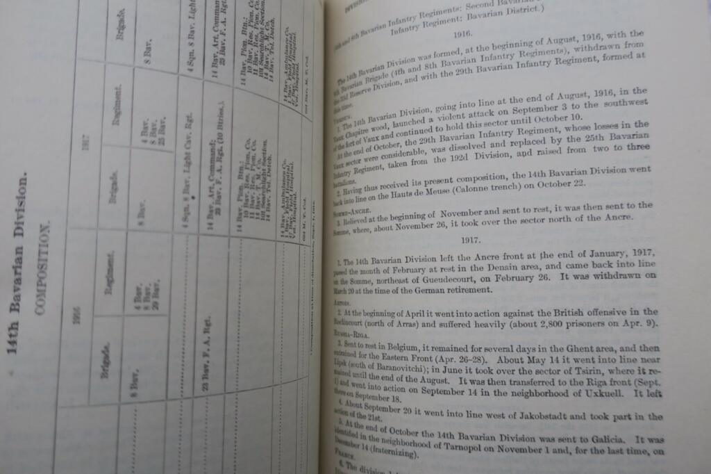ドイツ軍の師団に関する詳細な記録