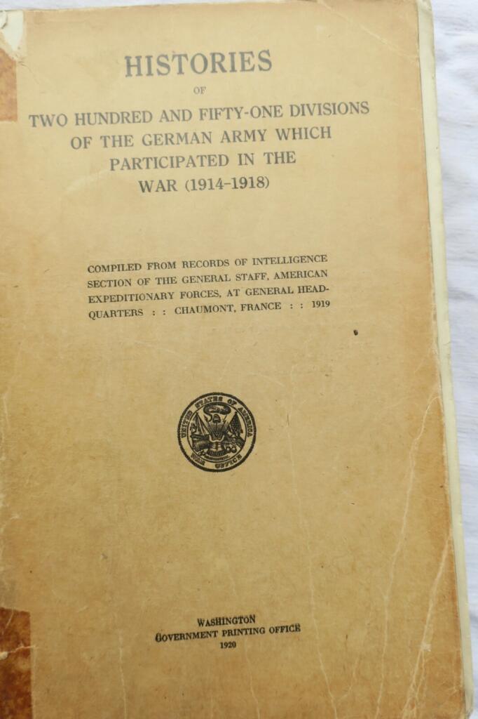 Comprehensive account of German divisions