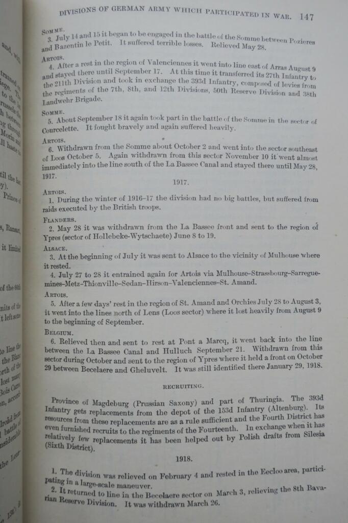 ドイツ軍の師団に関する詳細な記録