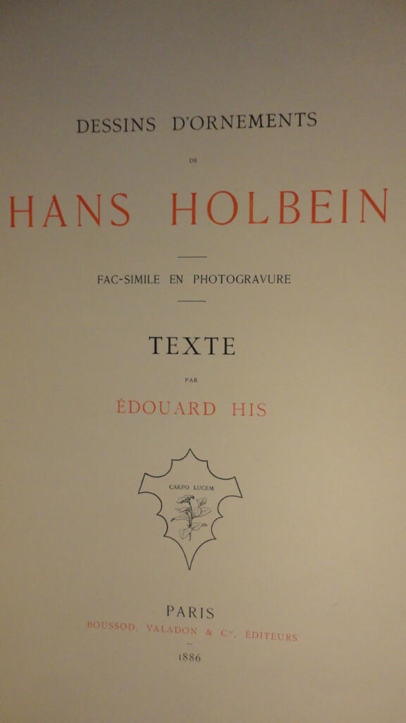 Holbein Ornamentale Entwürfe - Japan-Papier-Ausgabe