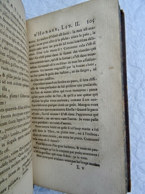 Horaces Gedichte auf Französisch<span class="lla-card-orig-wrap"><span class="lla-card-orig">❦ HORACE LES POESIES D’HORACE, TRADUITES EN FRANCOIS 1768</span></span> - La Librairie Antique
