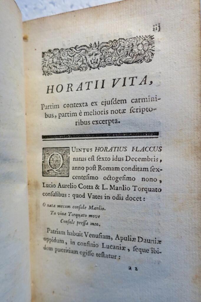 Wiederhergestellte Werke von Horaz