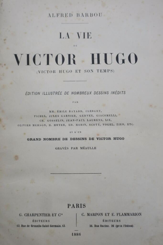 Lebensbeschreibung von Victor Hugo