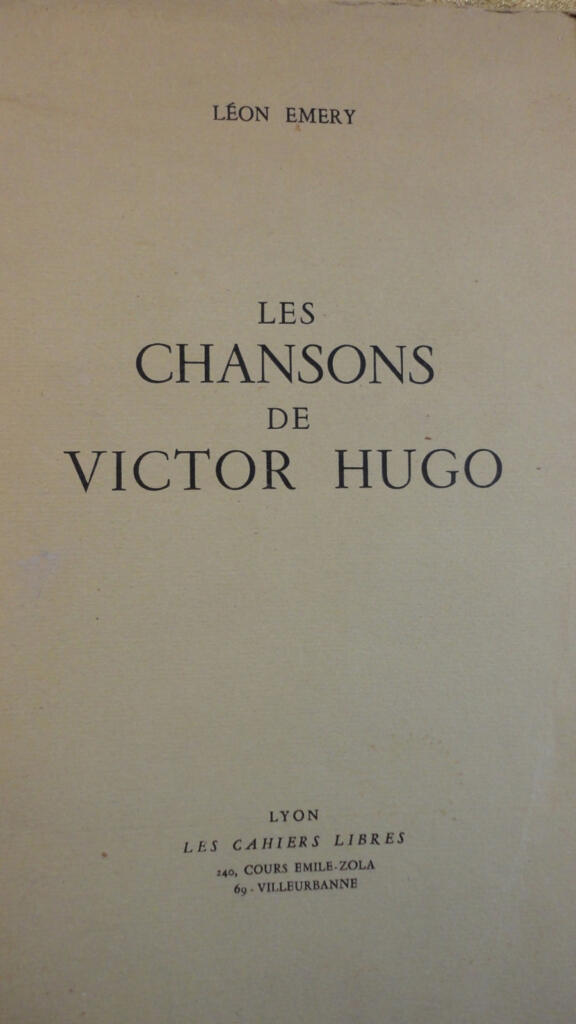 Hugo's poetic works analyzed