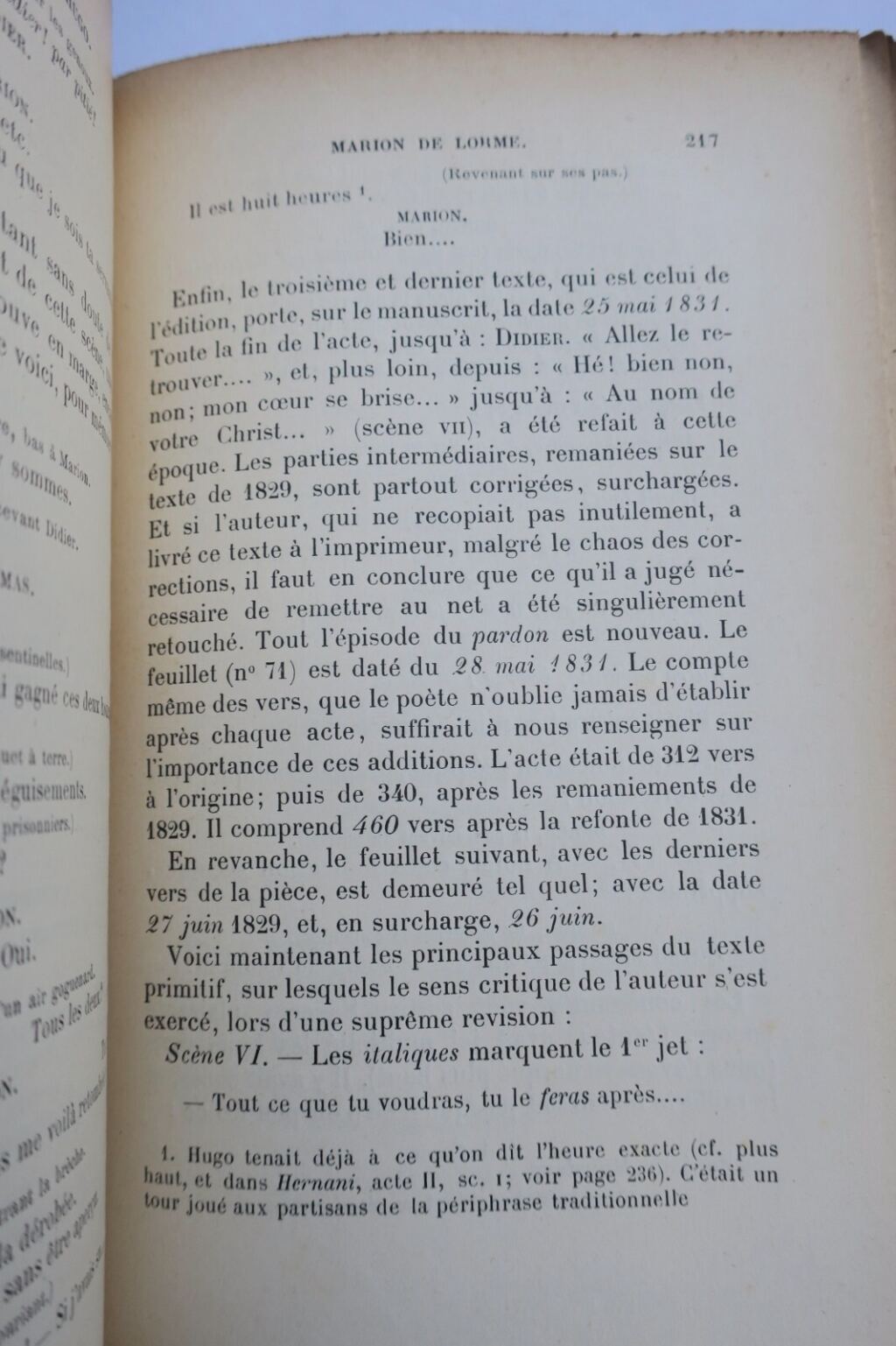 Critical study of Victor Hugo's theatre