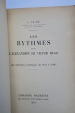 HUGO RYTHMES DANS L'ALEXANDRIN DE VICTOR HUGO 1929 – Image 6