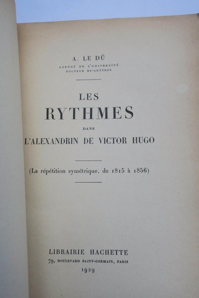 Analyse von Hugos poetischen Rhythmen